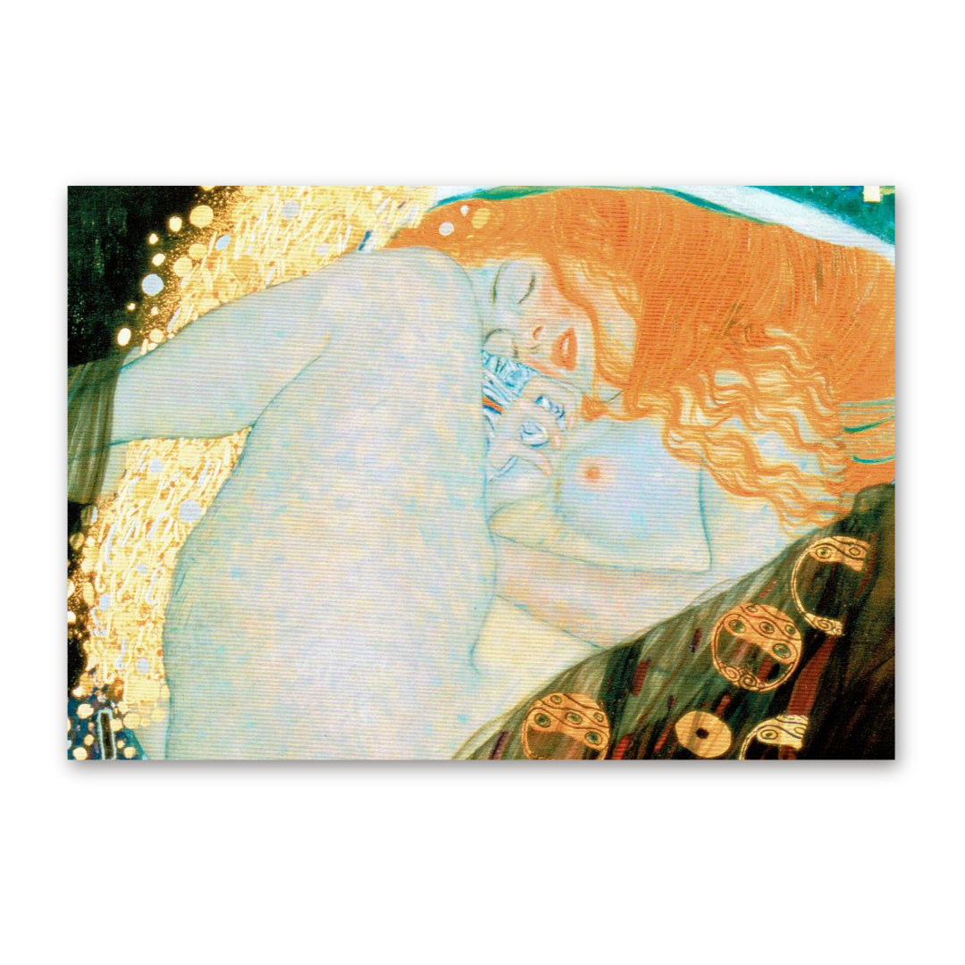 Postcard Danae, Gustav Klimt