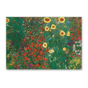 Postcard Garten mit Sonnenblumen, Gustav Klimt