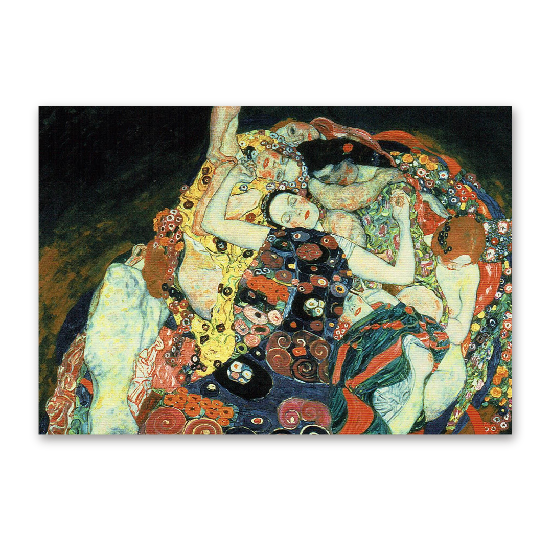 Postcard Die Jungfrau, Gustav Klimt
