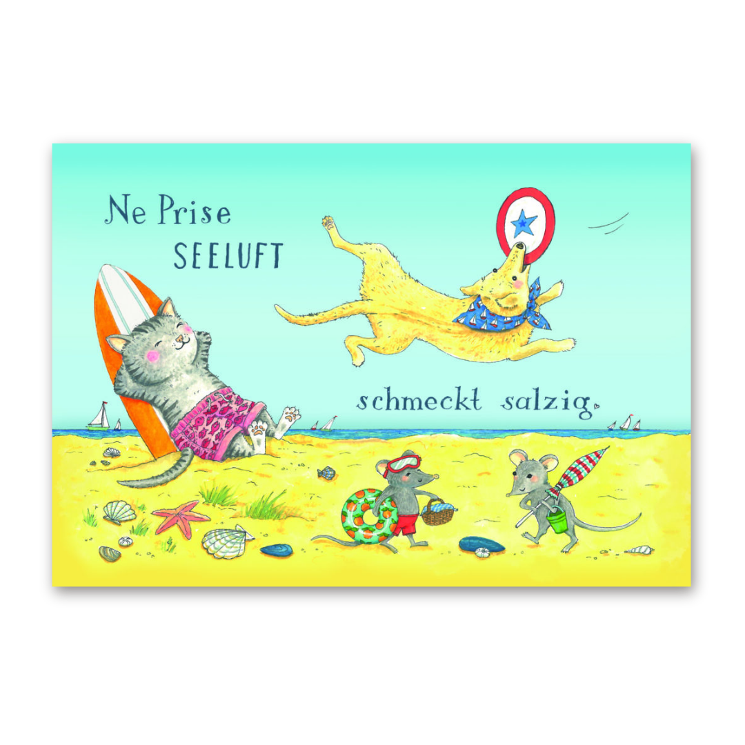 Postcard Ne Prise Seeluft, Jiska de Waard