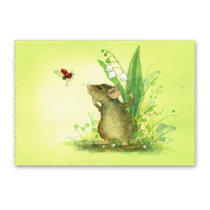 Postcard Mäusepost, Daniela Drescher