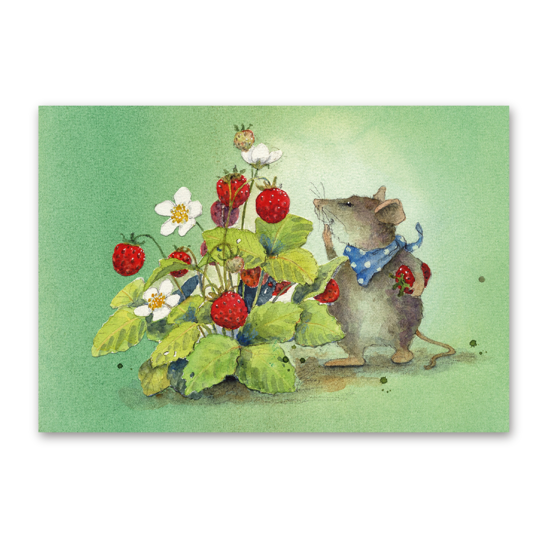 Postcard Mäusepost, Daniela Drescher