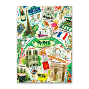 Postcard Paris Travel Journal, MogCherie