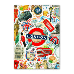 Postcard London Travel Journal, MogCherie