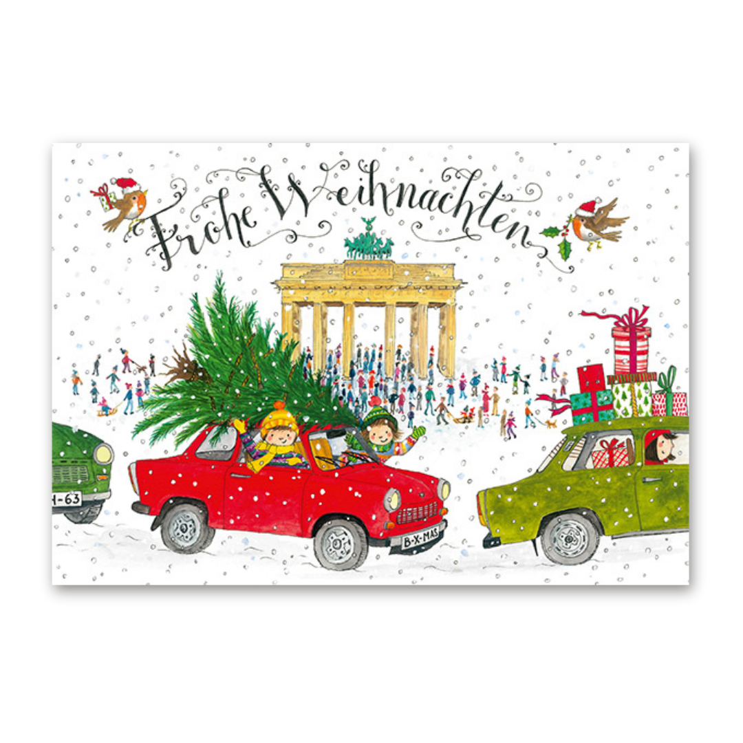 Postcard Frohe Weihnachten Berlin, Jiska de Waard