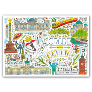 Postcard Herzliche Grüße aus Berlin, Jiska de Waard