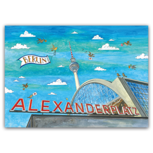 Postcard Berlin Alexanderplatz, Jiska de Waard