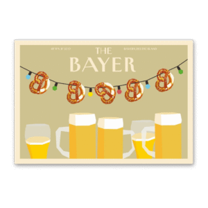 Postcard The Bayer - Brezn Girlande, Cityproducts