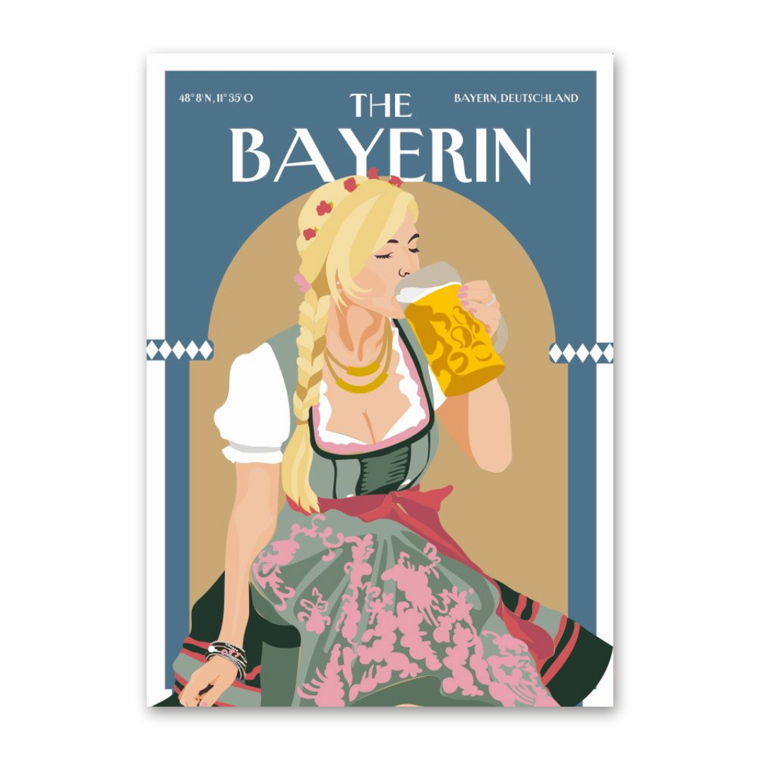 Postcard The Bayerin Madl, Cityproducts