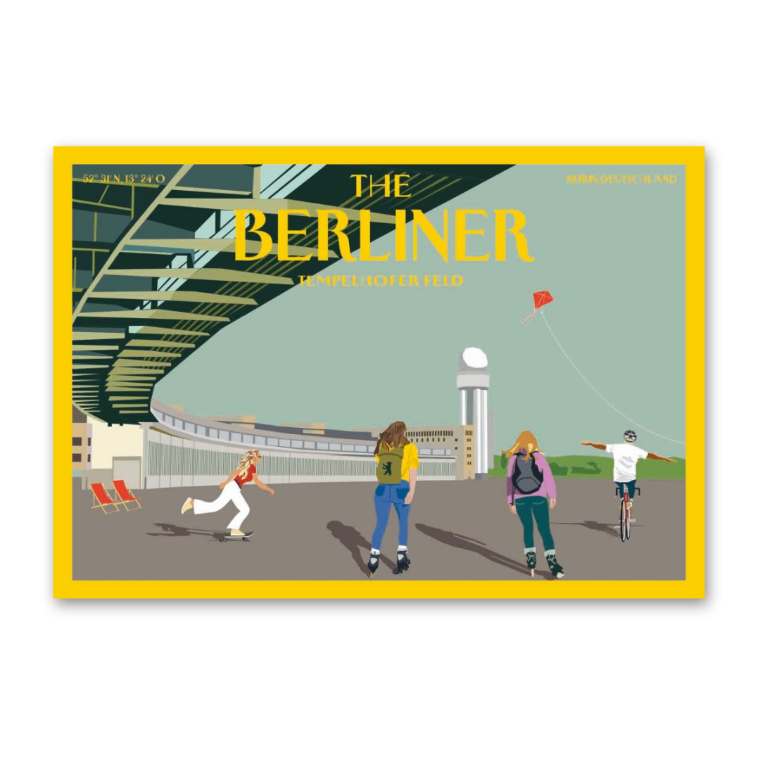 Postcard The Berliner - Tempelhofer Feld, Cityproducts