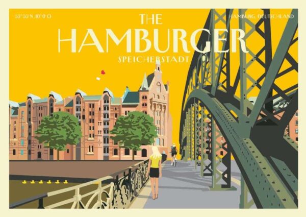 The Hamburger -Speicherstadt gelb
