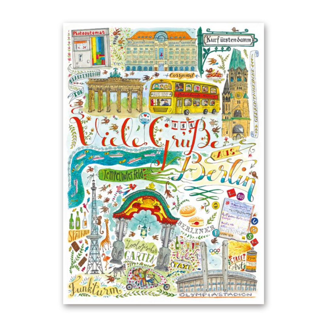 Postcard Viele Grüße aus Berlin, Jiska de Waard