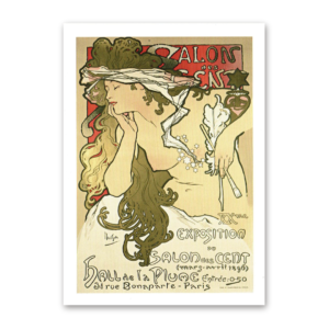Postcard Salon des Cent, Alfons Mucha