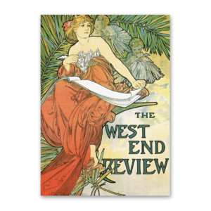 Postcard The West End Review, Alfons Mucha
