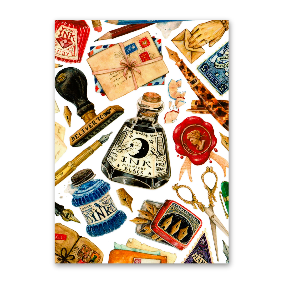 Postcard Antique Stationery, MogCherie