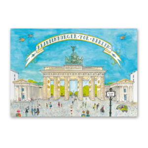 Postcard Berlin Brandenburger Tor, Jiska de Waard