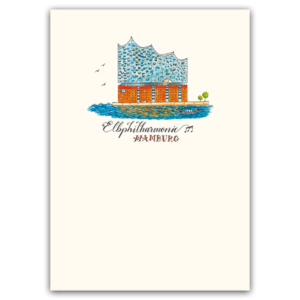 Postcard Hamburg Elbphilharmonie, Jiska de Waard