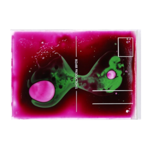 Postcard LAVAcard Purple-Green, Bizarr