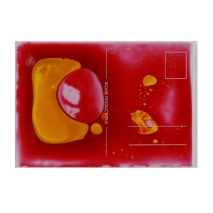 Postcard Lavacard Red-Yellow, Bizarr