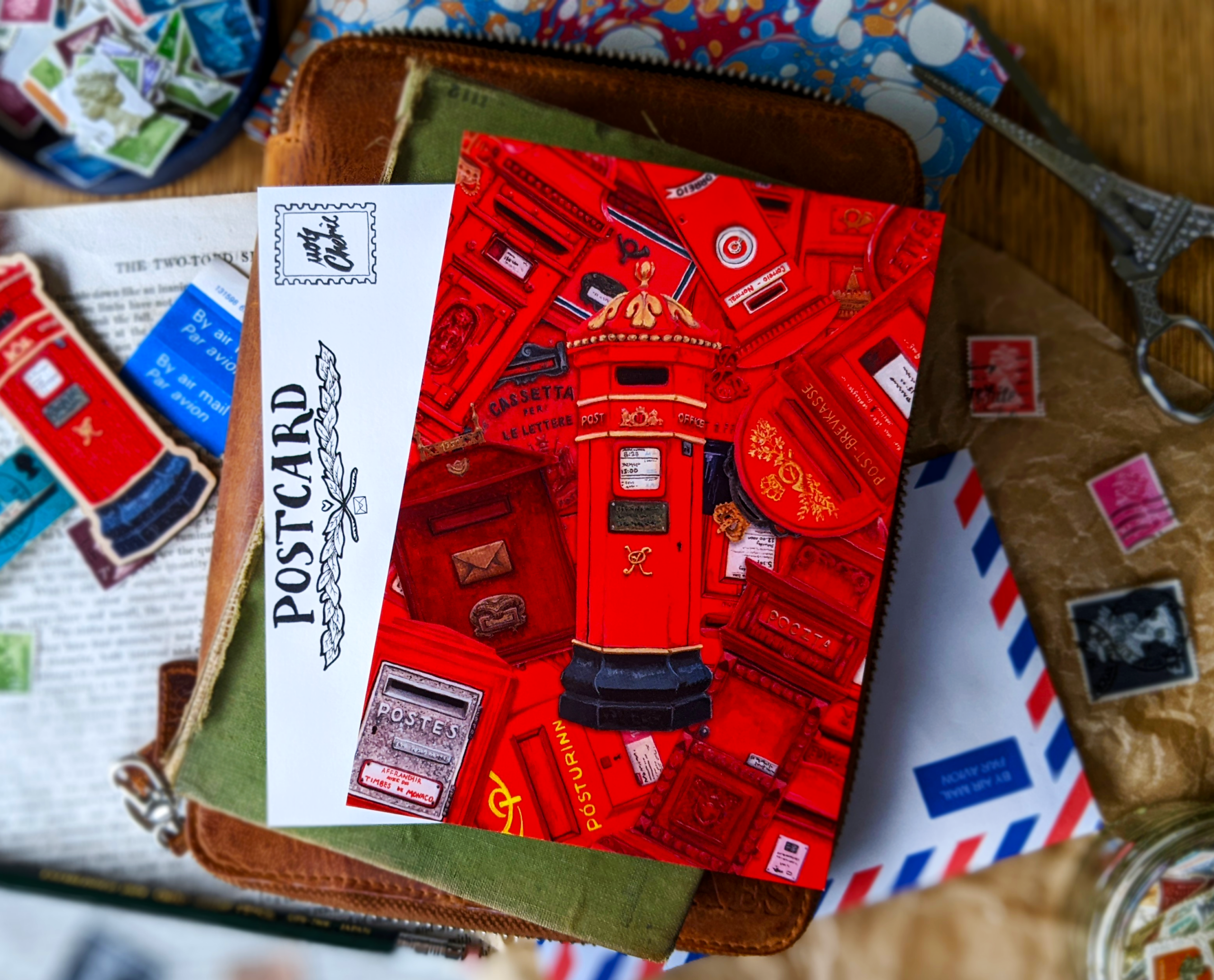 Red Postbox Collage PC PP 4
