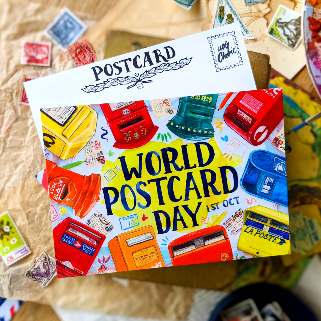Postcard World Postcard Day, MogCherie
