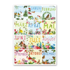 12 Months Postcard-set, Carola Pabst