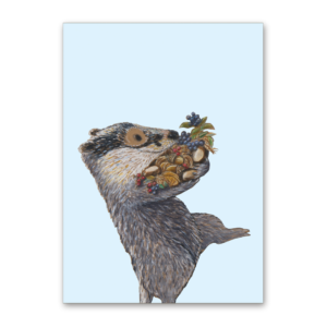 Postcard Festmahl, Kathrin Schärer