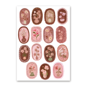 15 Sticker Bag, Medallions, Whispering Flowers