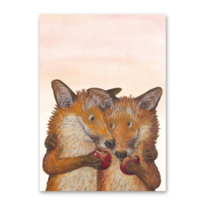 Postcard Fuchsliebe, Kathrin Schärer