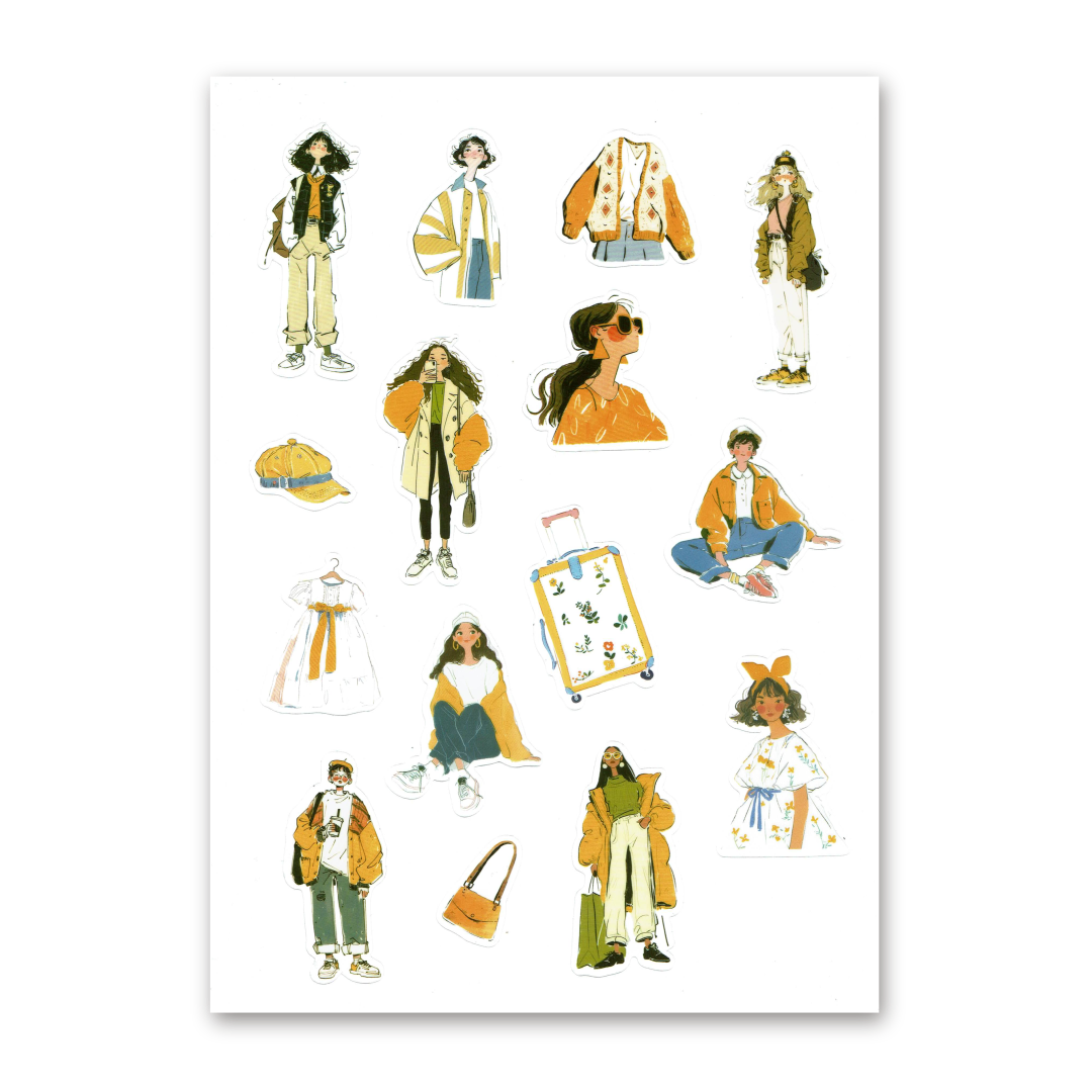 15 Sticker Bag, Color Life, Fashion Icon