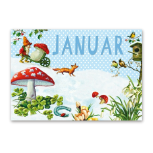 Postcard Januar, Carola Pabst