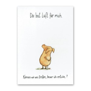 Postcard Du bist Luft für mich, Sven Nordqvist