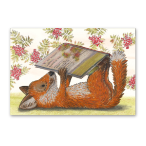 Postcard Lesefuchs, Kathrin Schärer
