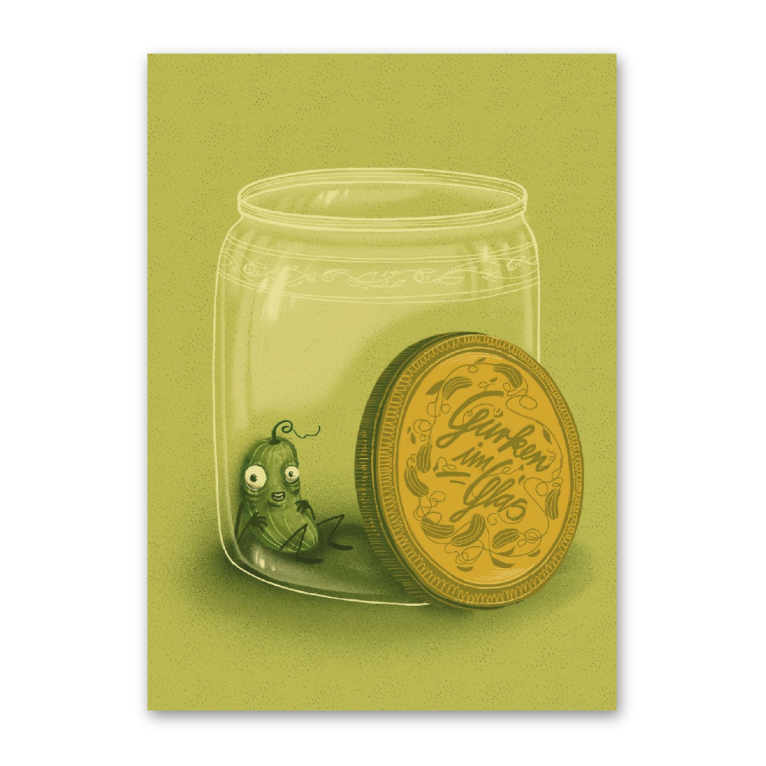 Postcard Letzte Gurke, Superfreunde