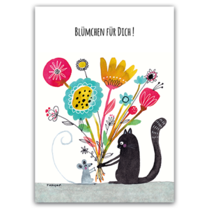 Postcard Blümchen für Dich, Terry Runyan