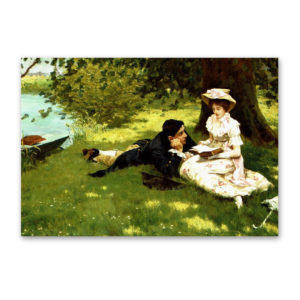 Postcard Afternoon Pastimes, Edward R. King