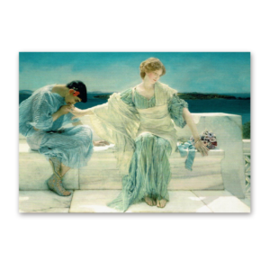 Postcard Ask me no more, Sir Lawrence Alma-Tadema