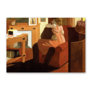Postcard Intime Szene, Felix Edouard Vallotton