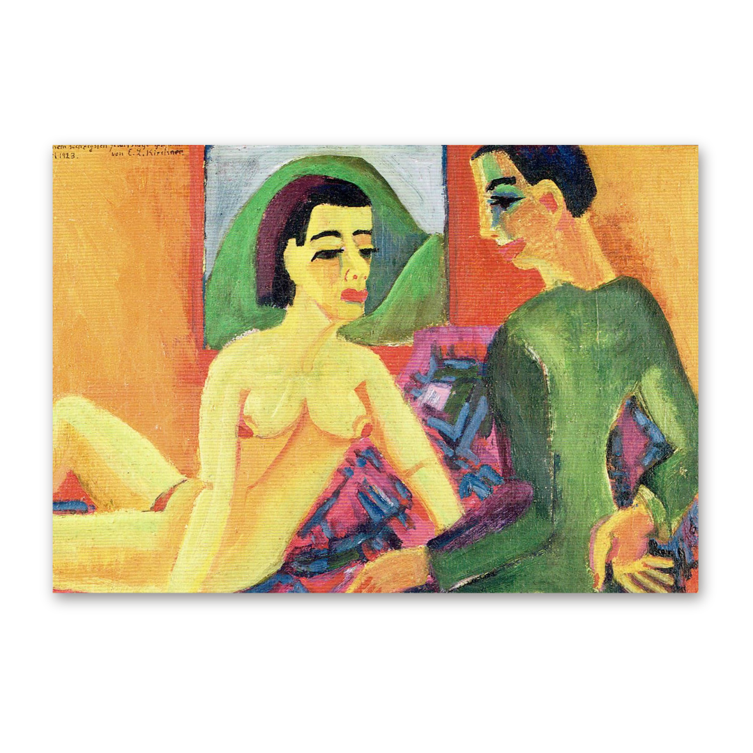 Postcard Das Pärchen, Ernst Ludwig Kirchner