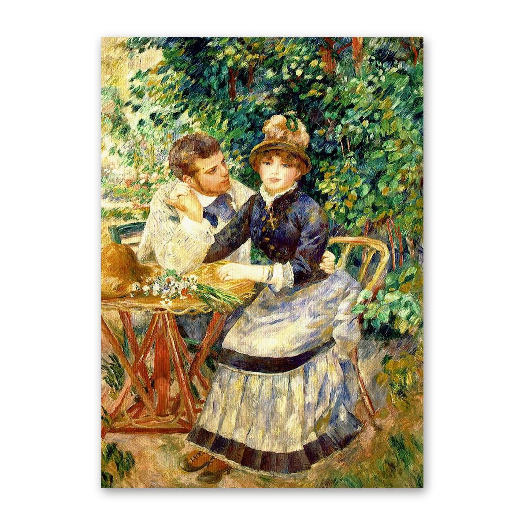 Postcard Im Garten, Pierre-August Renoir