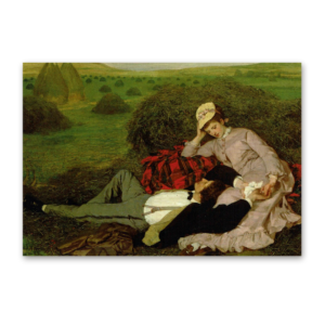 Postcard Das Liebespaar, Pal Szinyei Merse
