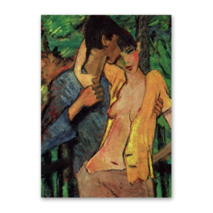 Postcard Liebespaar, Otto Mueller