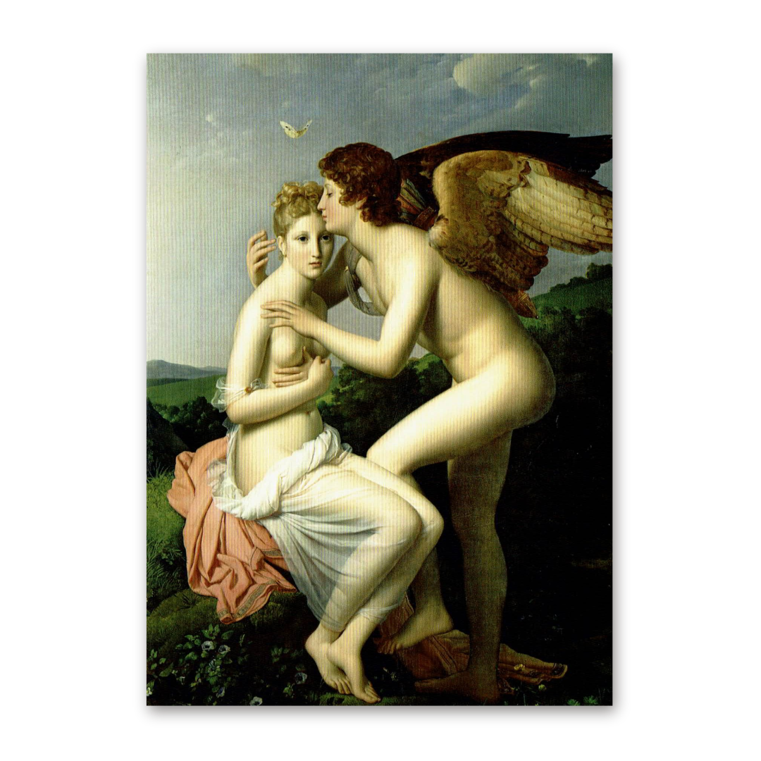 Postcard Amor und Psyche, Baron Francois Pascal Gerard