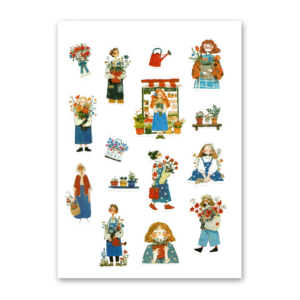 15 Sticker Bag, Color Life, Accompanying Plants