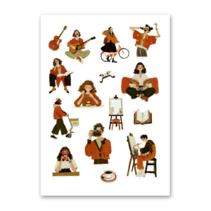 15 Sticker Bag, Color Life, Live As You Please