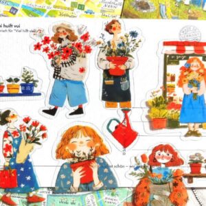 15 Sticker Bag, Color Life, Accompanying Plants