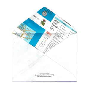 15 Recycled Map Envelopes