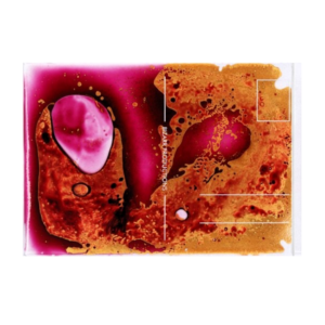 Postcard LAVAcard Purple-Gold, Bizarr