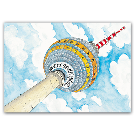 Postcard Berlin Fernsehturm, Jiska de Waard