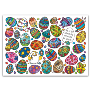 Postcard Wo liegt das Spiegelei, Charis Bartsch